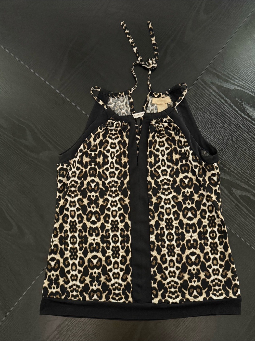 Miss Tina Leopard Print Halter Top